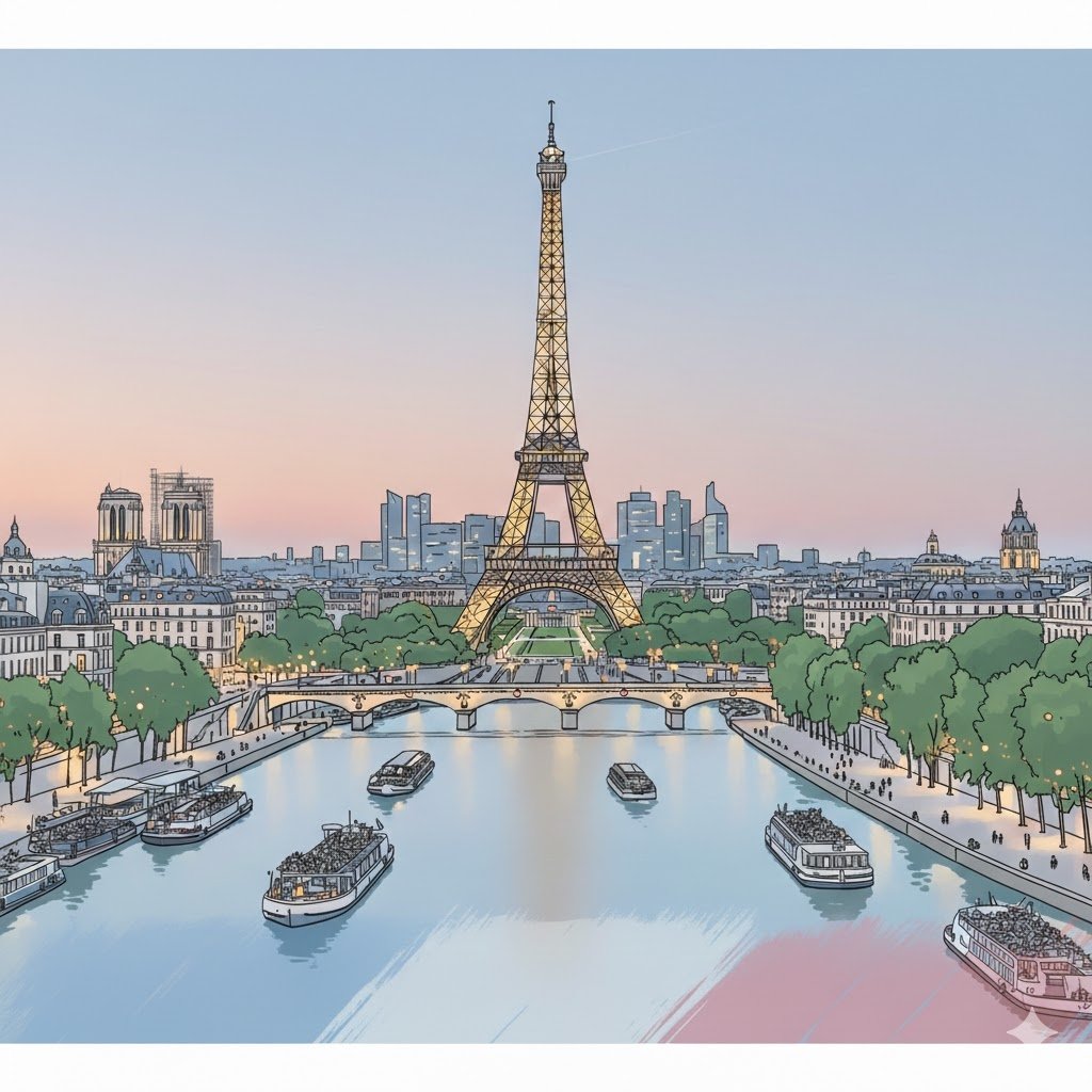 Examen civique à Paris - Tour Eiffel