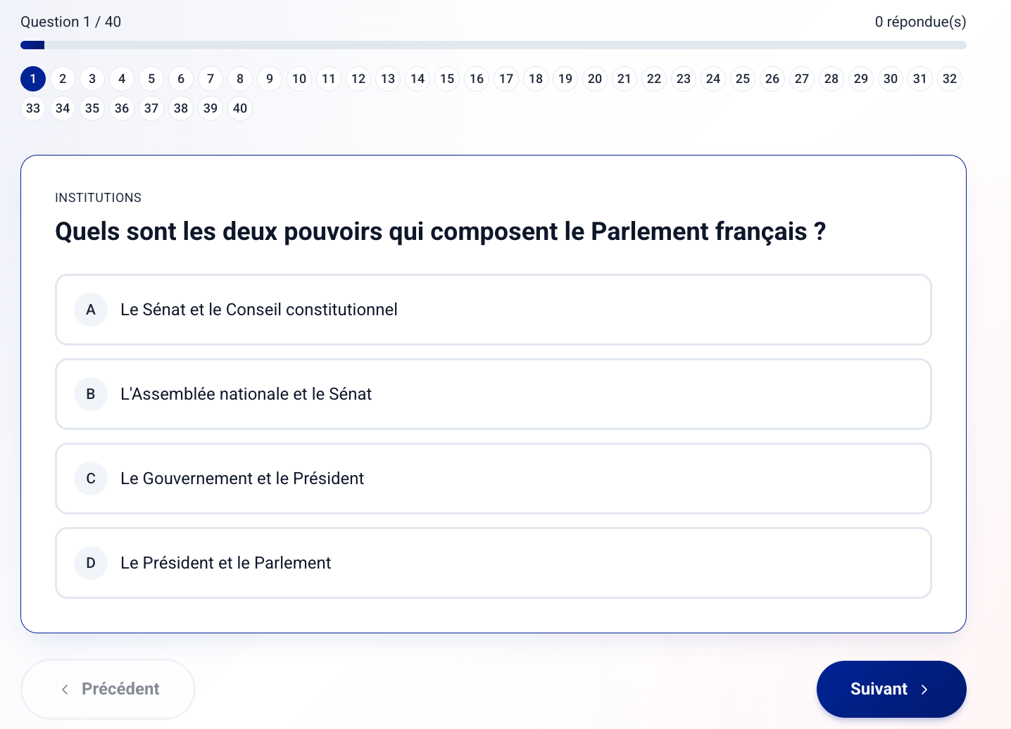 Test Examen Civique (Gratuit)