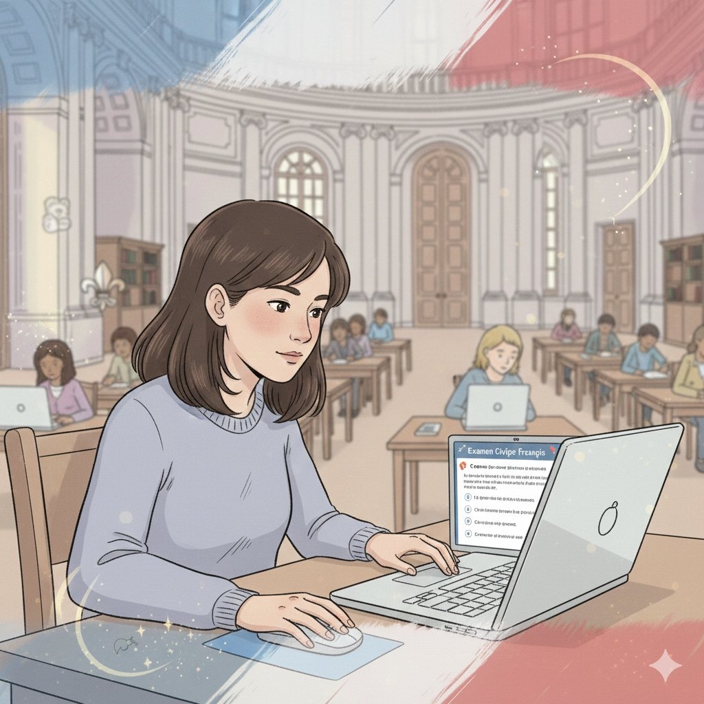 Test examen civique illustration